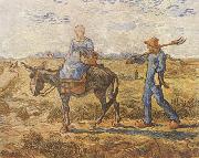Vincent Van Gogh Morning:Peasant Couple Going to Work (nn04) Germany oil painting artist